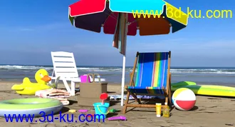 3D打印模型California Summer Beach Props的图片