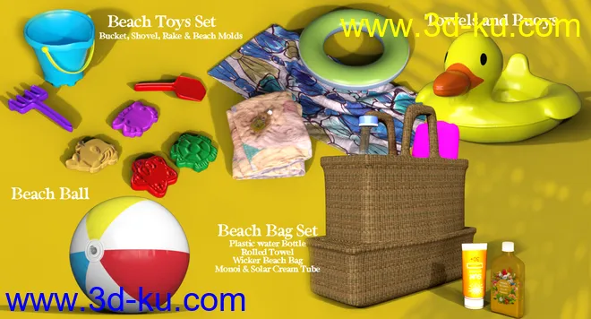 California Summer Beach Props模型的图片3
