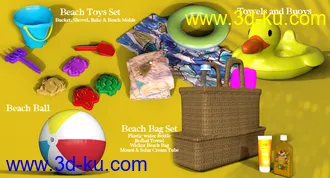 3D打印模型California Summer Beach Props的图片