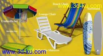 3D打印模型California Summer Beach Props的图片