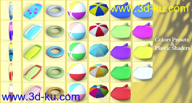 California Summer Beach Props模型的图片5