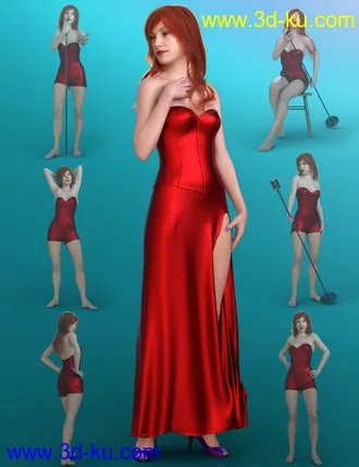 3D打印模型Canary Poses for Genesis 8 Female(s)的图片