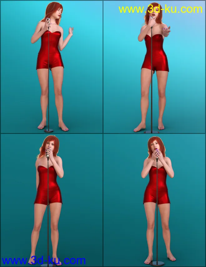 Canary Poses for Genesis 8 Female(s)模型的图片4