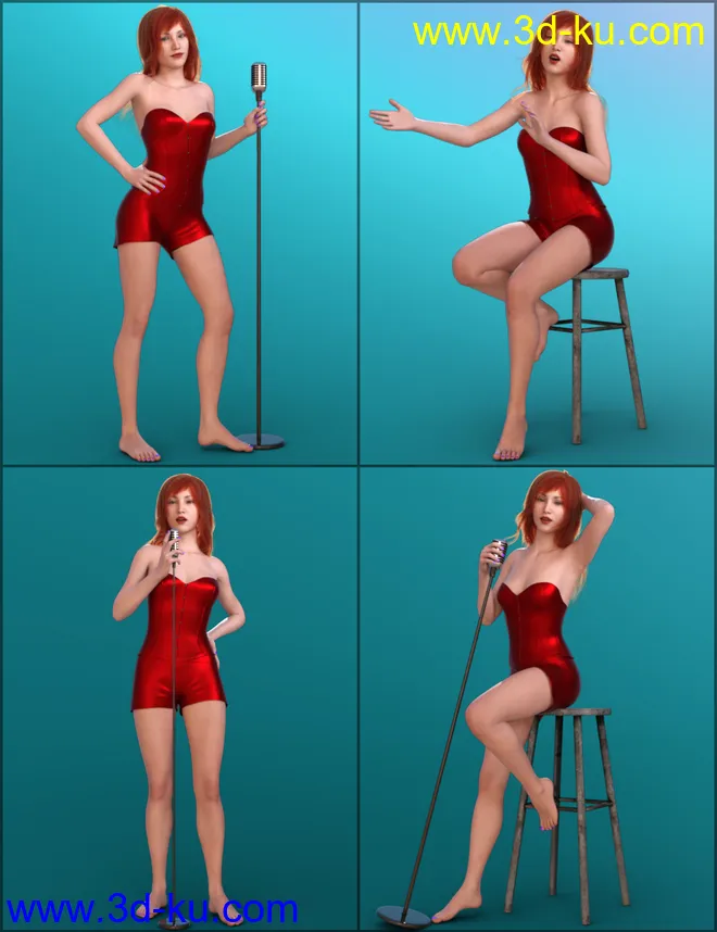 Canary Poses for Genesis 8 Female(s)模型的图片5