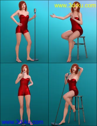 3D打印模型Canary Poses for Genesis 8 Female(s)的图片
