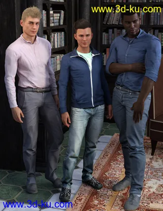 3D打印模型Casual Outfits for Genesis 8 Male(s)的图片