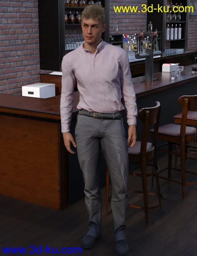 Casual Outfits for Genesis 8 Male(s)模型的图片3