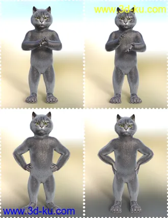 3D打印模型Catoon Poses Vol 1的图片