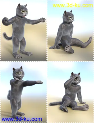 3D打印模型Catoon Poses Vol 1的图片