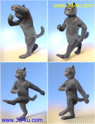 3D打印模型Catoon Poses Vol 1的图片
