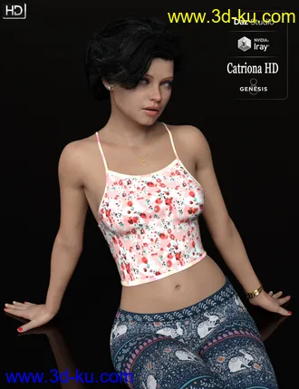 3D打印模型Catriona HD for Genesis 8 Female的图片
