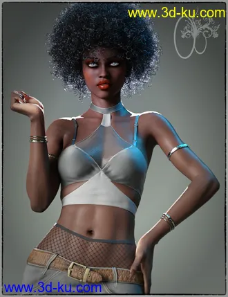 3D打印模型CB Ekua HD for Genesis 8 Female的图片