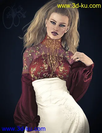 3D打印模型CB Genevieve HD for Genesis 8 Female的图片