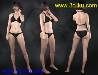 3D打印模型CB Genevieve HD for Genesis 8 Female的图片