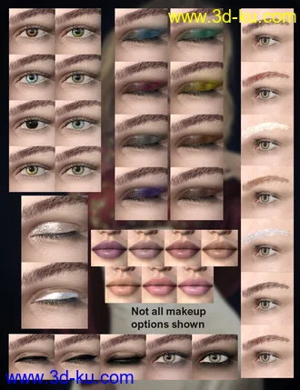 3D打印模型CB Genevieve HD for Genesis 8 Female的图片