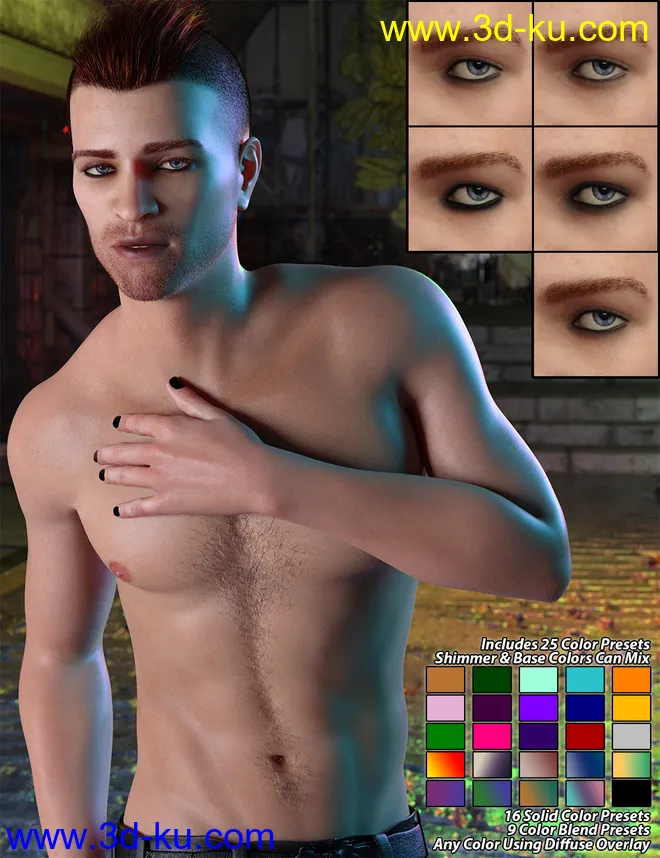 CC Zophael for Genesis 8 Male模型的图片11