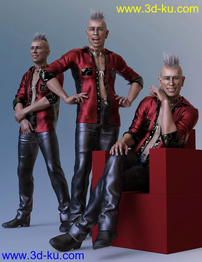 CDI Poses for Dasan 8 and Genesis 8 Male模型的图片1