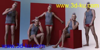 3D打印模型CDI Poses for Dasan 8 and Genesis 8 Male的图片