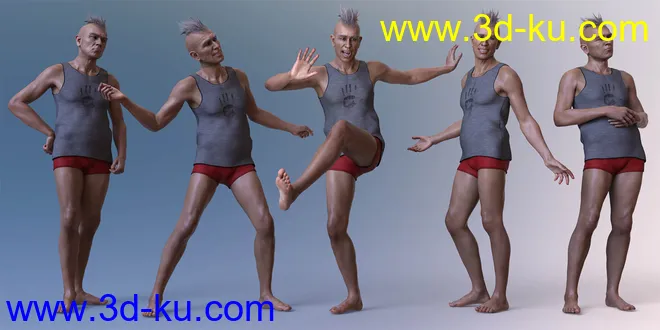 CDI Poses for Dasan 8 and Genesis 8 Male模型的图片3