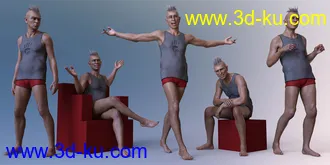 3D打印模型CDI Poses for Dasan 8 and Genesis 8 Male的图片