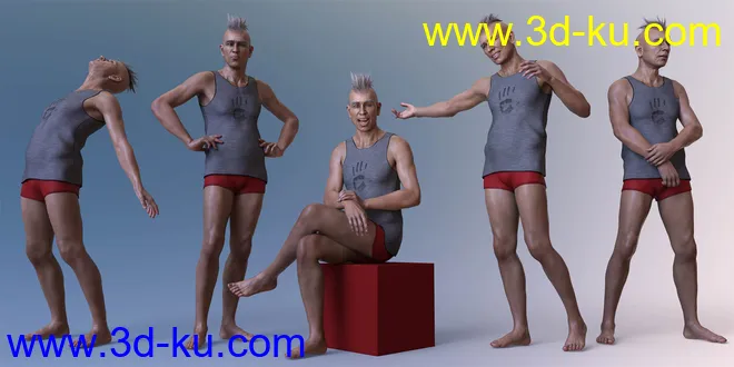 CDI Poses for Dasan 8 and Genesis 8 Male模型的图片5