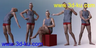 3D打印模型CDI Poses for Dasan 8 and Genesis 8 Male的图片