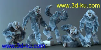 3D打印模型CDI Poses for Yeti HD and Genesis 8 Male的图片