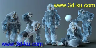 3D打印模型CDI Poses for Yeti HD and Genesis 8 Male的图片