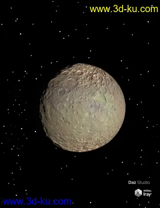 3D打印模型Ceres the Dwarf Planet的图片