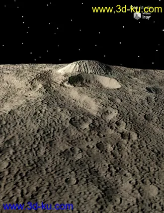 3D打印模型Ceres the Dwarf Planet的图片