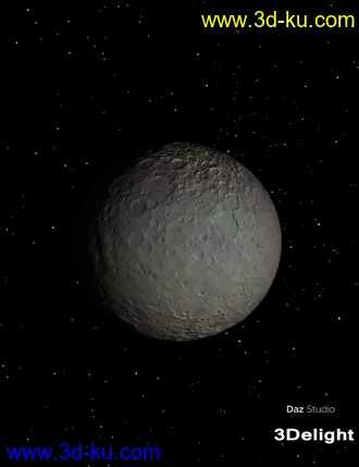 3D打印模型Ceres the Dwarf Planet的图片