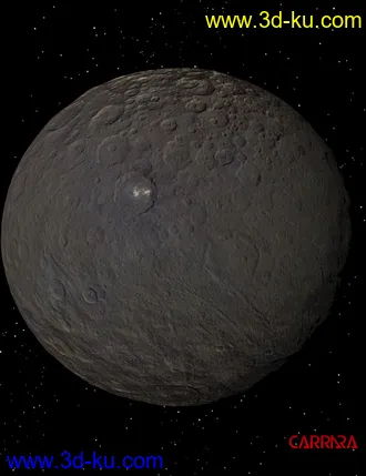 3D打印模型Ceres the Dwarf Planet的图片