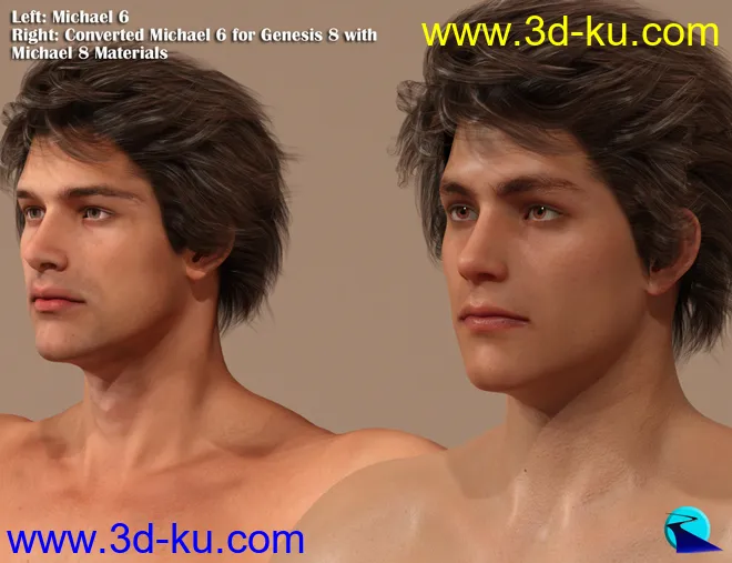 Character Converter from Genesis 2 Male to Genesis 8 Male模型的图片4