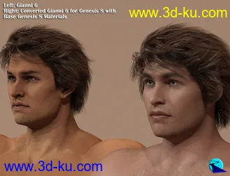 3D打印模型Character Converter from Genesis 2 Male to Genesis 8 Male的图片