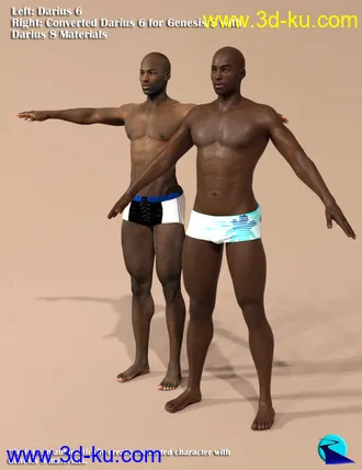 3D打印模型Character Converter from Genesis 2 Male to Genesis 8 Male的图片