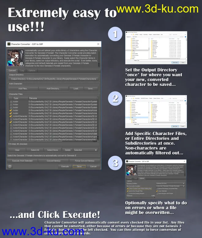 Character Converter from Genesis 3 Female to Genesis 8 Female (Update 06-2020)模型的图片6