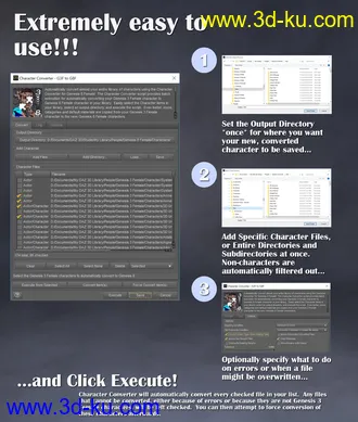 3D打印模型Character Converter from Genesis 3 Female to Genesis 8 Female (Update 06-2020)的图片