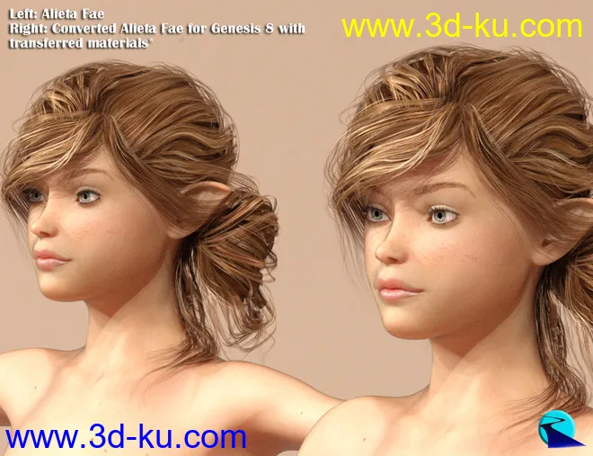 Character Converter from Genesis 3 Female to Genesis 8 Female (Update 06-2020)模型的图片10