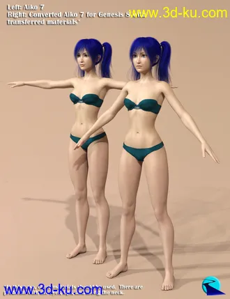 3D打印模型Character Converter from Genesis 3 Female to Genesis 8 Female (Update 06-2020)的图片