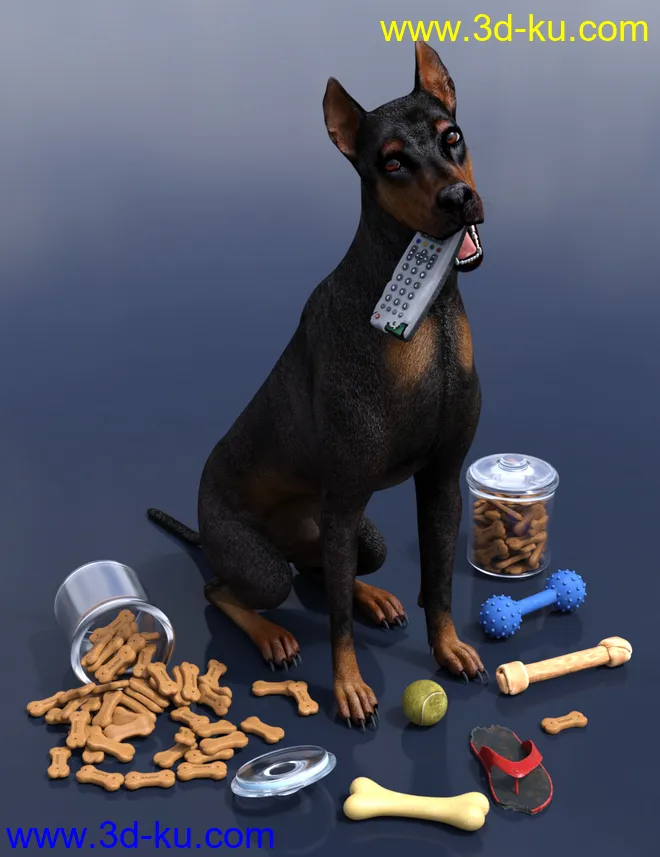 Chew Time Props for Daz Dog(s) 8模型的图片4