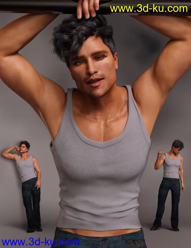 Chill Poses and Expressions for Genesis 8 Male模型的图片1