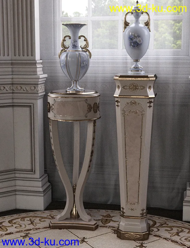 Choices for Vintage Stands and Tables Iray模型的图片5