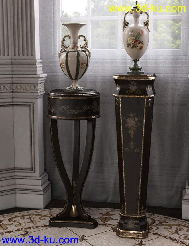 Choices for Vintage Stands and Tables Iray模型的图片6