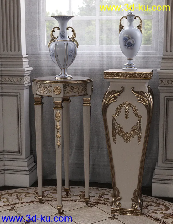 Choices for Vintage Stands and Tables Iray模型的图片7