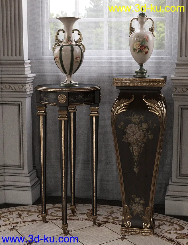 Choices for Vintage Stands and Tables Iray模型的图片8