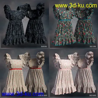 3D打印模型Christabel and the Sincerity Dress Bundle的图片