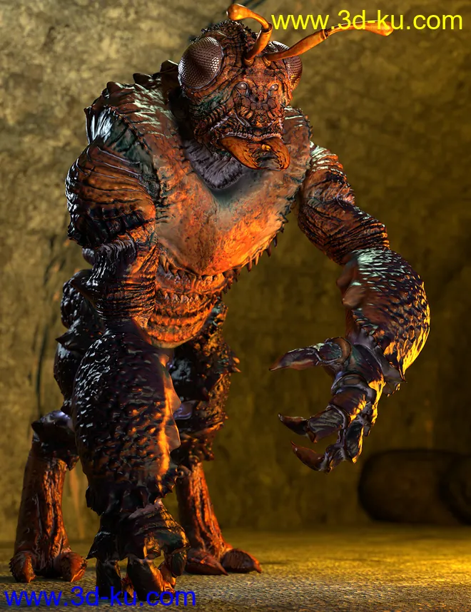 Chthonic Arkouda HD for Genesis 8 Male模型的图片1