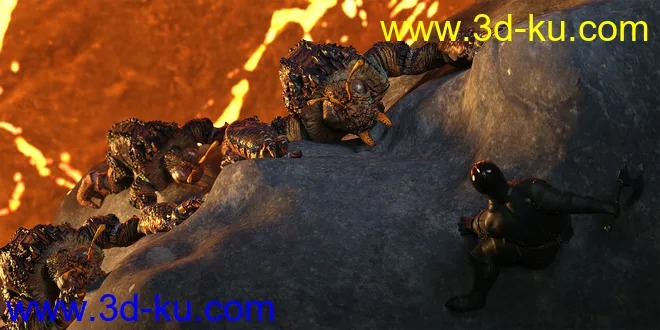 Chthonic Arkouda HD for Genesis 8 Male模型的图片2