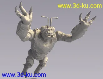 3D打印模型Chthonic Arkouda HD for Genesis 8 Male的图片