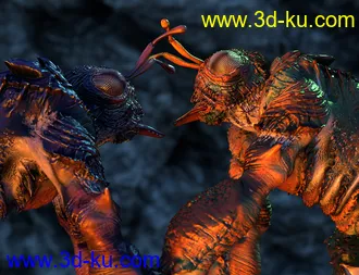 3D打印模型Chthonic Arkouda HD for Genesis 8 Male的图片